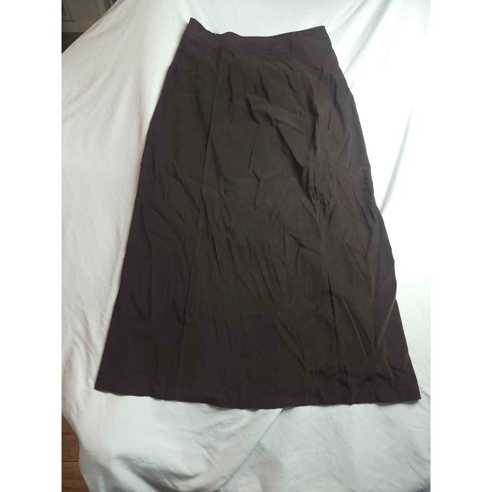 NYCC Skirt Womens Size 8 Black Maxi A-Line Midi Casual Office Career Outdoor